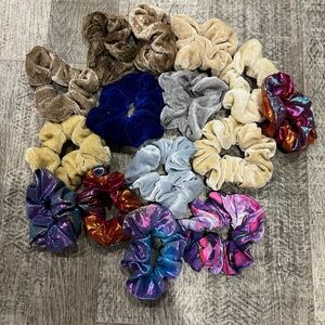 Colorful Velvet Scrunchies Set